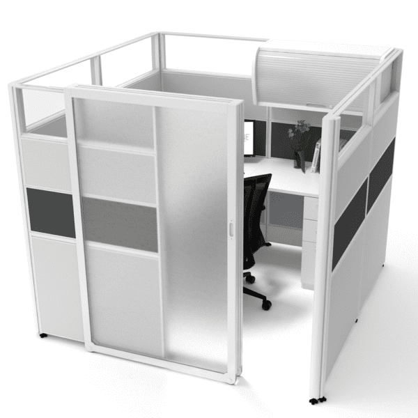 Office cubicles with doors